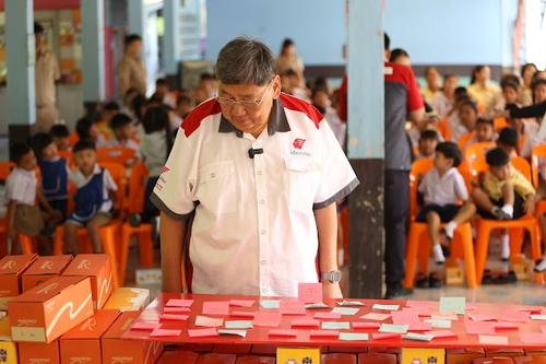 Football clinic & the “Board of Happiness”, Ang Thong