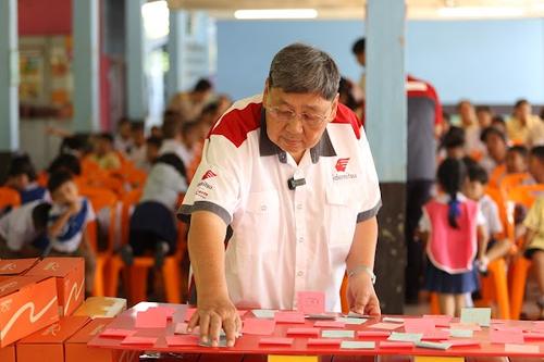 Football clinic & the “Board of Happiness”, Ang Thong